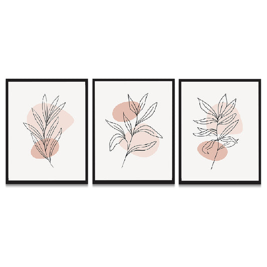 Set of 3 Abstract Modern Art Wall Decor Framed Painting for Living Room Bedroom DS31