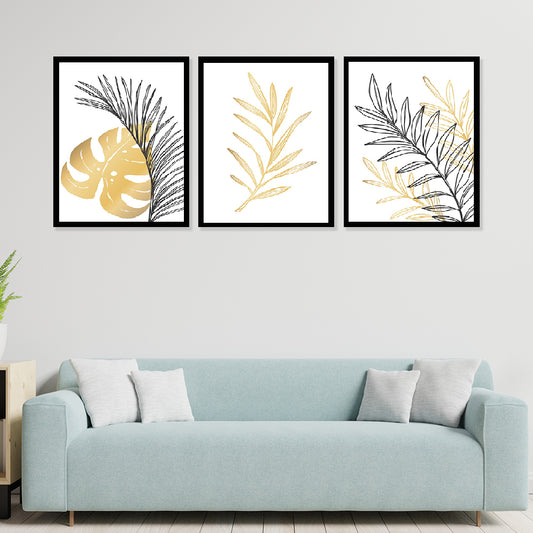 Modern Art Wall Decor Framed Painting Set of 3 (DS39)