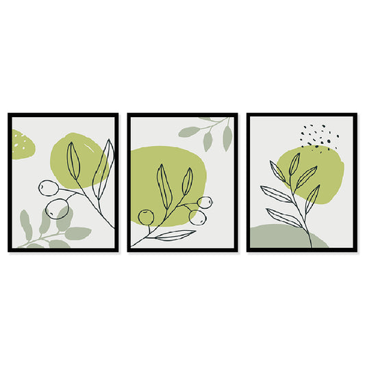 Modern Art Wall Decor Framed Painting Set of 3 (DS40)
