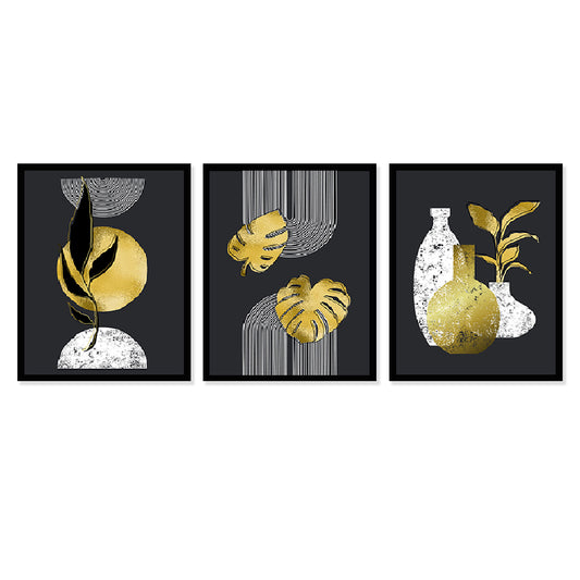Modern Art Wall Decor Framed Painting Set of 3 (DS43)