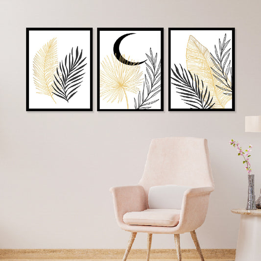 Modern Art Wall Decor Framed Painting Set of 3 (DS44)