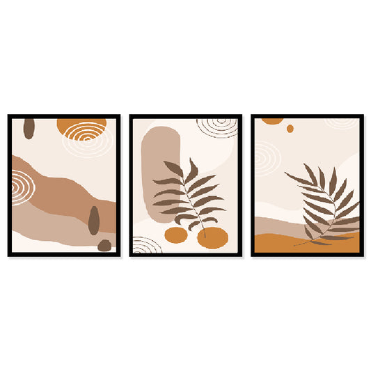 Modern Art Wall Decor Framed Painting Set of 3 (DS45)