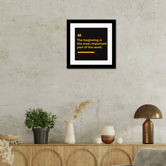 Framed with Acrylic Wall Hanging Motivational Quotes Black Frame for Home and Office Wall Decor Art Prints/Poster 12 inch X 12 inch