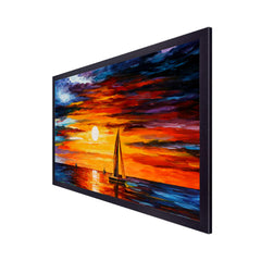 Beautiful Nature Landscape Floating Framed Canvas Wall Painting