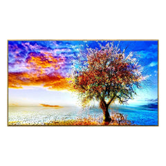 Abstract Tree Floating Framed Canvas Wall Painting