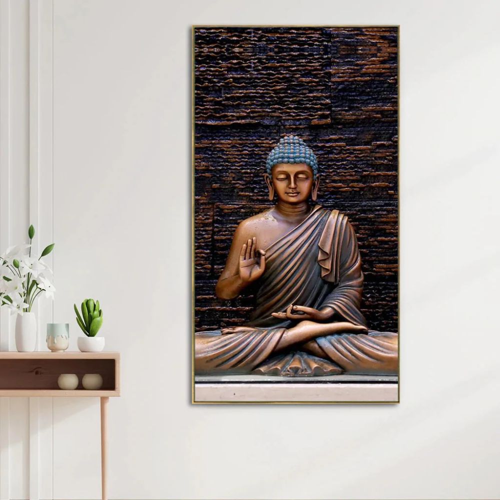 Meditating Buddha Canvas Wall Painting