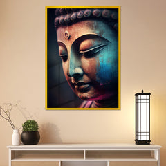 Buddha Religious Acrylic Wall Painting