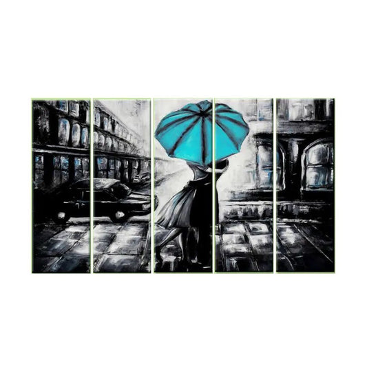 Beautiful Vintage Romantic Couple Multiple Frame 5 Pieces Canvas Print Wall Decorative Painting