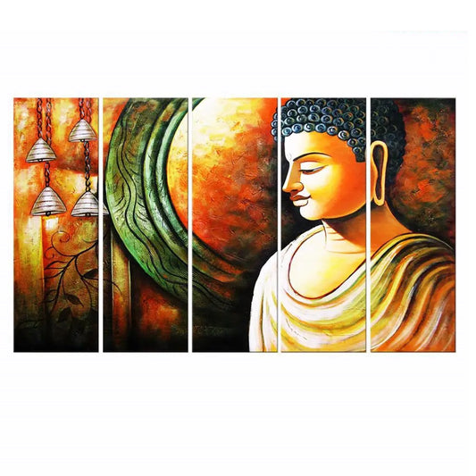 Peaceful Buddha Big Canvas Wall Painting for for Living Room, Bedroom, Office Wall Decoration