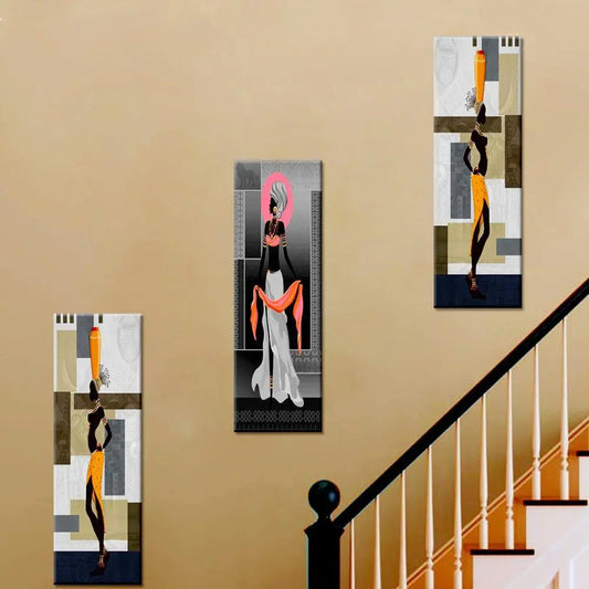 Wall Hanging Stretched and Multi Framed Canvas Wall Painting for Living Room, Bedroom, Office Wall Decoration