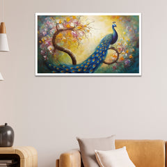 Beautiful Peacock Vastu Canvas Wall Painting