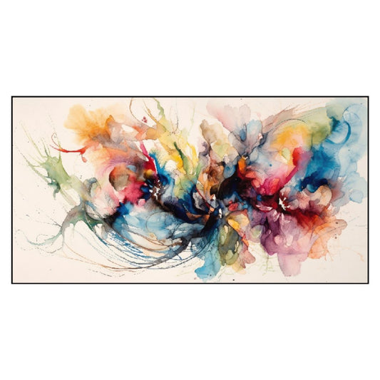 Bright Abstract Multicolor Floating Frame Landscape Canvas Wall Painting