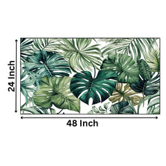 Canvas Painting for Home Decor Tropical Green Plant Floating Frame Wall Paintings