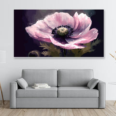 Pink Floral Painting for Home Decoration Nature Art Floating Framed Canvas Wall Painting