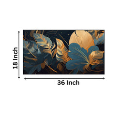 Canvas Painting for Wall Decoration Art Prints Golden leaves Floating Framed paintings
