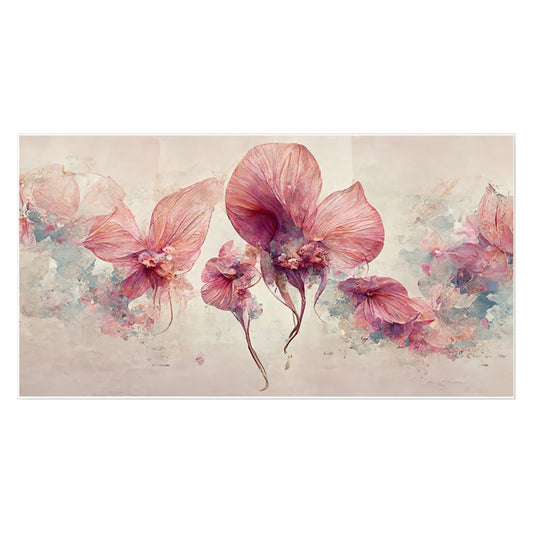 Pink Flowers Canvas Paintings for Wall Decoration Art Prints with Frame