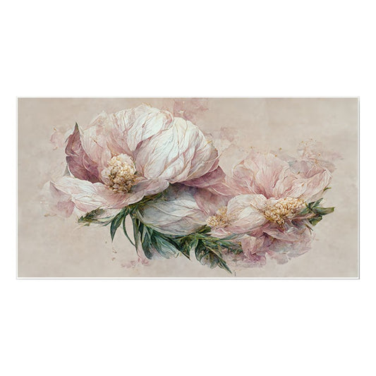 Beautiful Pink Floral Floating Frame Canvas Wall Painting