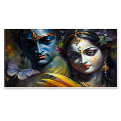 Beautiful Wall Art Radha Krishna Canvas Wall Painting