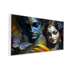 Beautiful Wall Art Radha Krishna Canvas Wall Painting