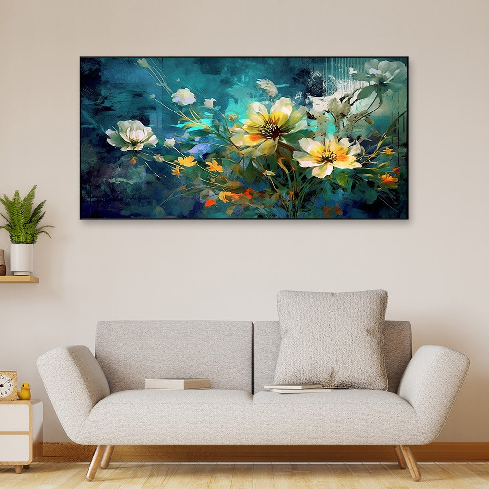 Beautiful Floral Canvas Wall Paintings for Home Decoration