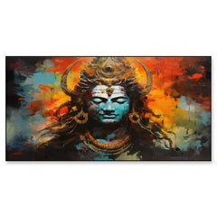 Lord Shiva Religious Canvas Paintings for Wall Decoration