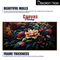 Nature Beauty in a Floral Bouquet Floating Frame Canvas Wall Painting