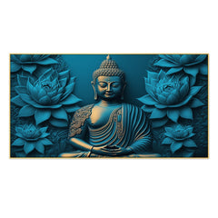 Buddha Canvas Print Buddhism Art Religious Canvas Abstract Wall Painting