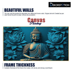 Buddha Canvas Print Buddhism Art Religious Canvas Abstract Wall Painting