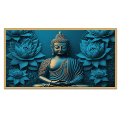 Buddha Canvas Print Buddhism Art Religious Canvas Abstract Wall Painting