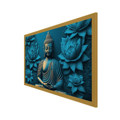 Buddha Canvas Print Buddhism Art Religious Canvas Abstract Wall Painting