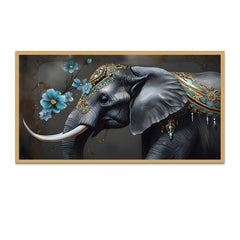 Majestic Elephant Modern Art Canvas Wall Painting