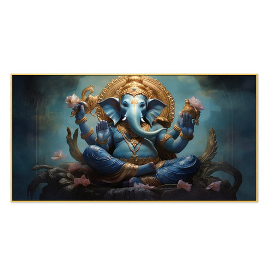 Lord Ganesha Canvas Wall Painting