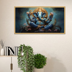 Lord Ganesha Canvas Wall Painting