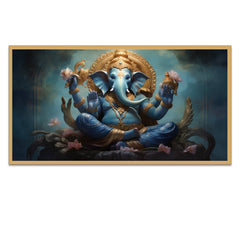 Lord Ganesha Canvas Wall Painting