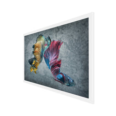 Vastu Fishes Canvas Wall Painting with Frame