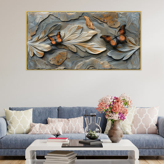 Butterfly 3d Modern Art Premium Canvas Wall Painting