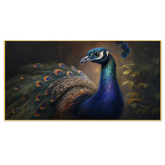 Peacock Paintings for Wall Decoration 3D Scenery Vastu Canvas Wall Painting