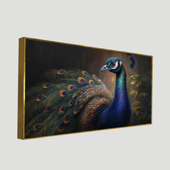 Peacock Paintings for Wall Decoration 3D Scenery Vastu Canvas Wall Painting