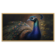 Peacock Paintings for Wall Decoration 3D Scenery Vastu Canvas Wall Painting