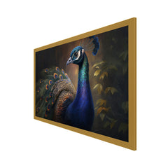 Peacock Paintings for Wall Decoration 3D Scenery Vastu Canvas Wall Painting