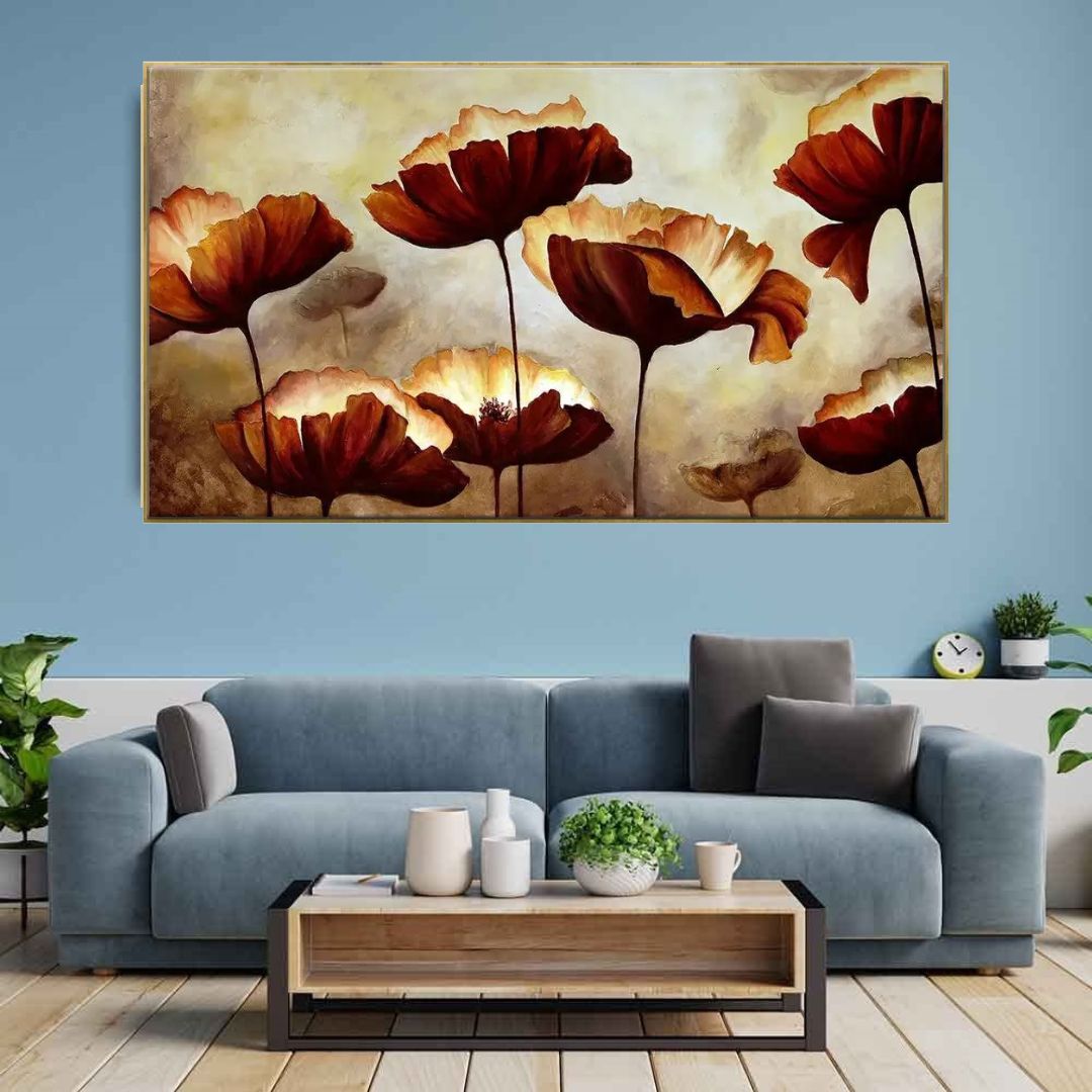 A Harmonious Blend of Nature and Art Floating Framed Canvas Wall Painting