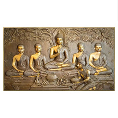 Transcendent Wisdom Teachings of Buddha Panoramic Floating Frame Canvas Wall Painting