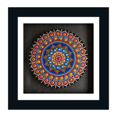 Multicolor Mandala Frames Wall Art Frame Painting/Poster Modern Wall Art for Home and Office Wall Décor Size: 12 x 12 Inch